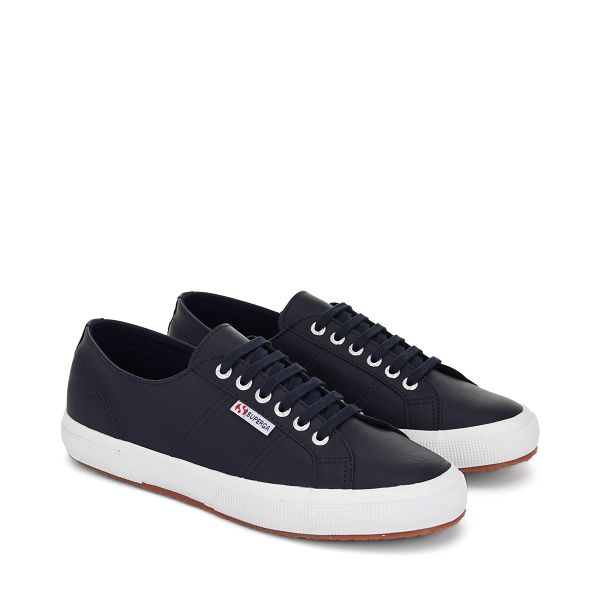 Superga 2750 Nappa Blue Sneakers - Men's Sneakers USA | US6216198